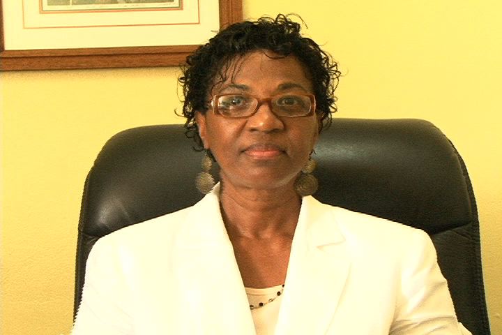 Permanent Secretary in the Premier’s Ministry, Nevis Island Administration Mrs. Joslyn Liburd at her Bath Plain Office